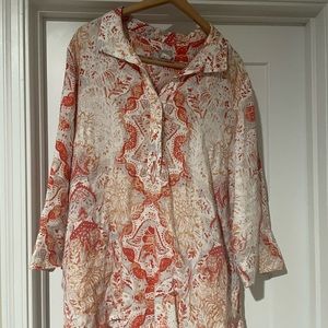 Chico’s button down Linen shirt